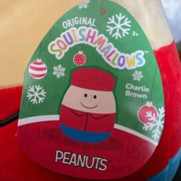 NWT Peanuts Charlie Brown Squishmallow 8” - Picture 2 of 2